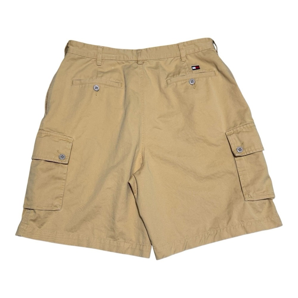 Vintage Tommy Hilfiger Cotton Yellow Cargo Shorts Men's 33
